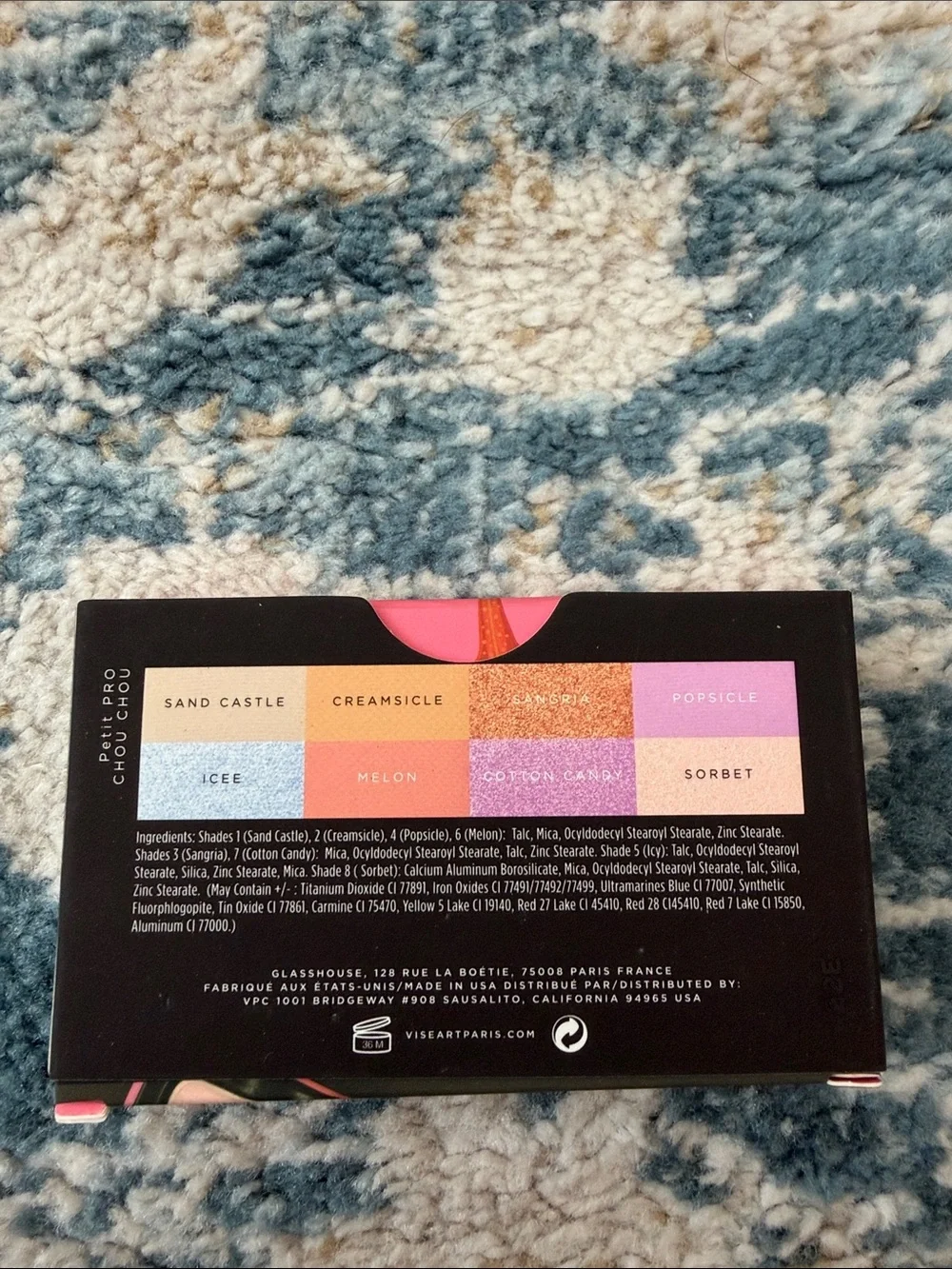 Viseart Petit Pro Chou Chou Eyeshadow Palette - Pink/Peach Shades